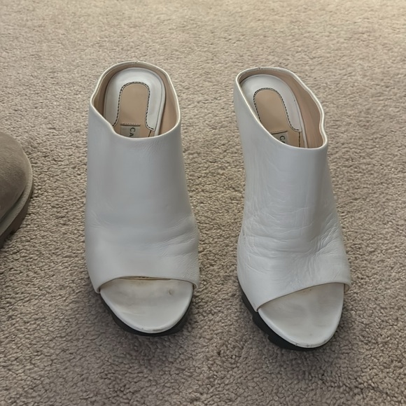 Camilla Scovgaard slip on white leather booties - Picture 3 of 5